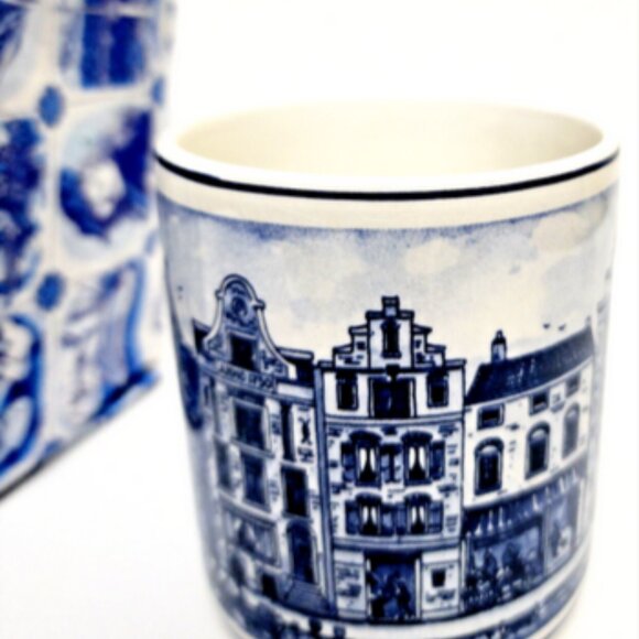 Delfts Blue Delfino Holland Amsterdam Handpainted Collectible Mug - Picture 3 of 10